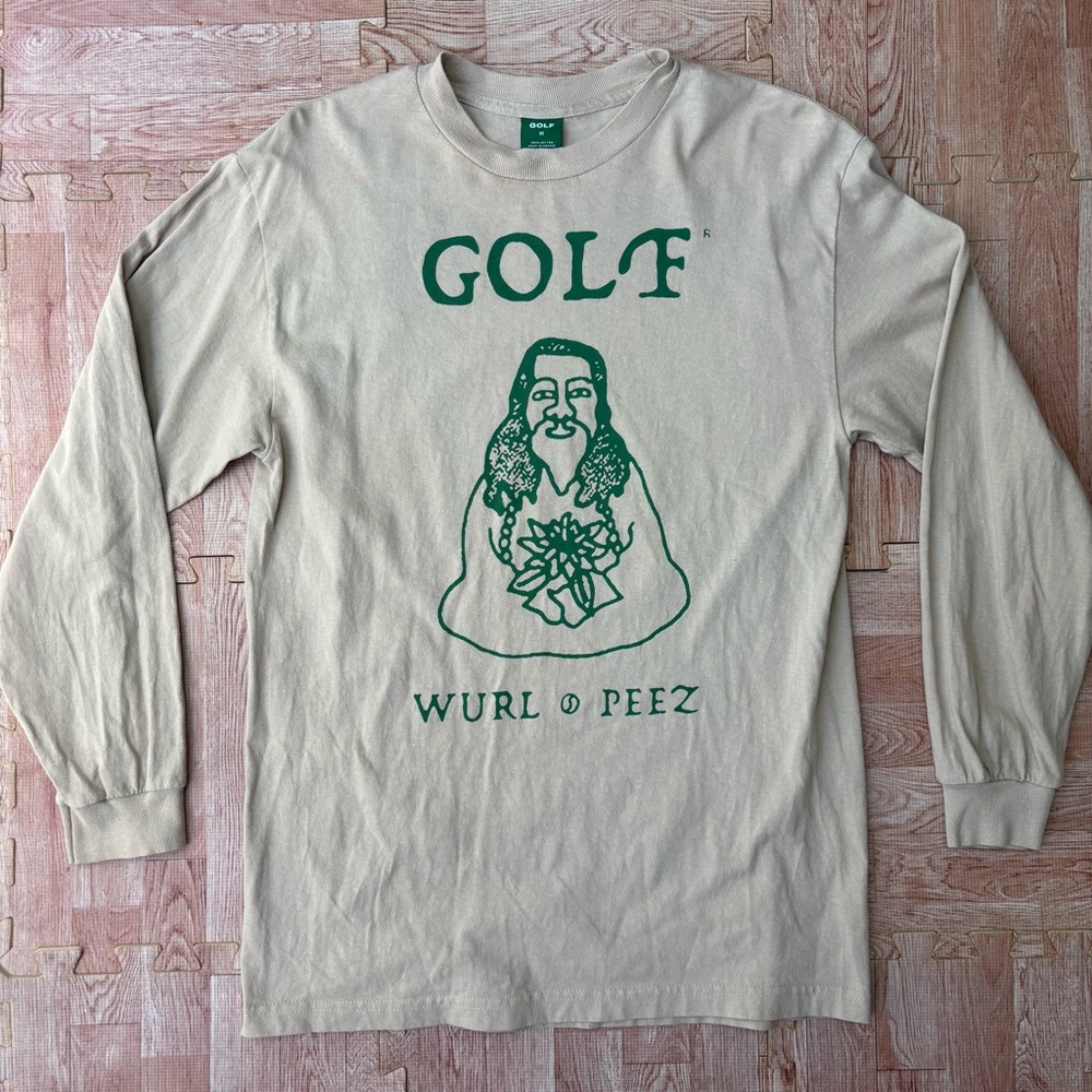 Golf Wang Wurl Peez Long Sleeve T-Shirt Men’s Medium Tan/Beige OFWGKTA Tyler The